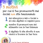 tre motivi per cui non hai risultati sui social