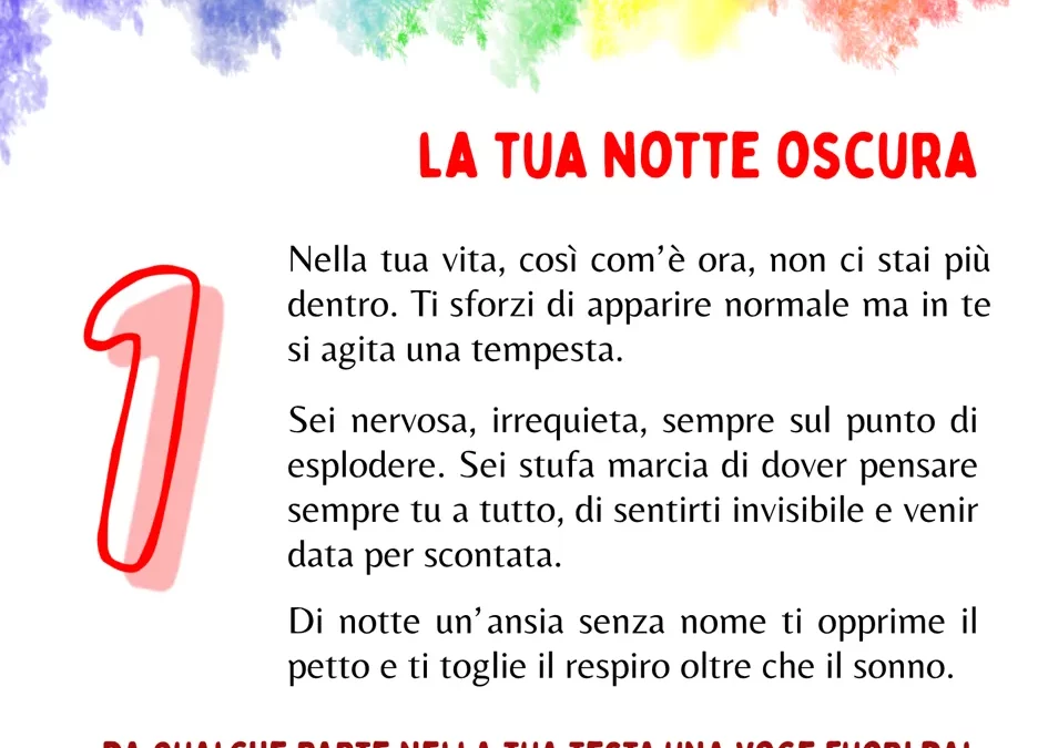 Fase 1 - la tua notte oscura