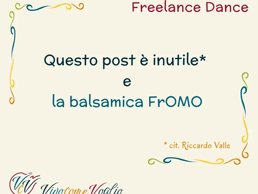 Questo post è inutile e la FrOMO