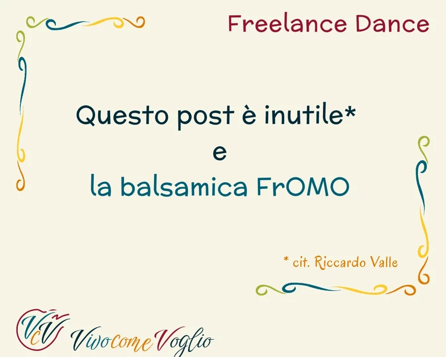 Questo post è inutile e la FrOMO