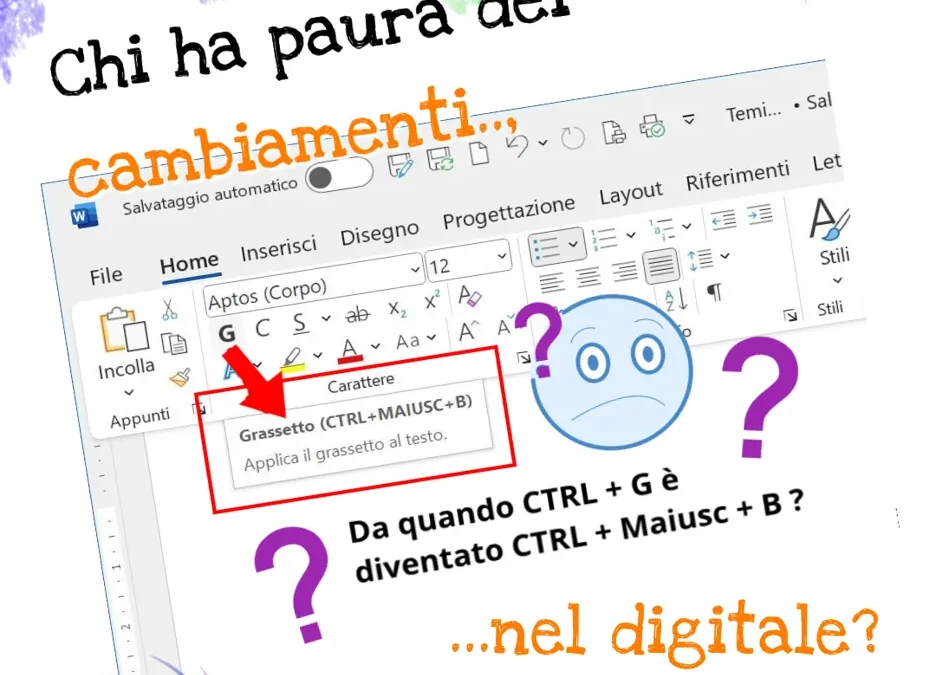 Paura dei cambiamenti nel digitale