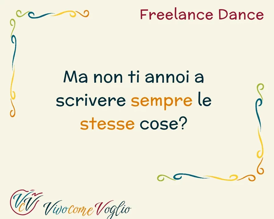 la noia degli stessi post