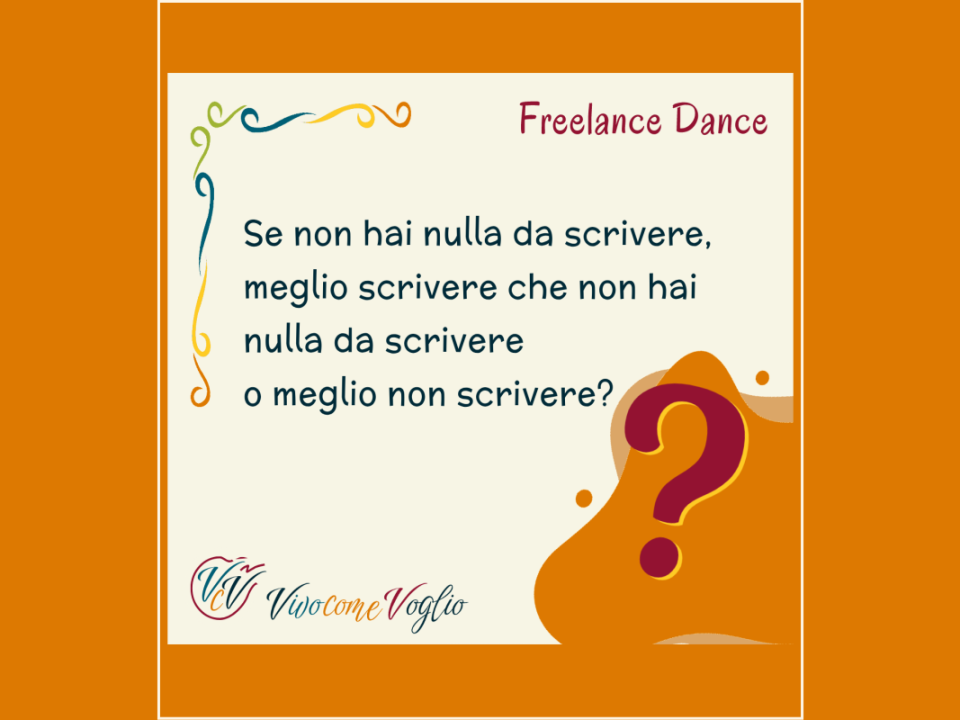 che fare quando non sai cosa scrivere: pubblicare lo stesso o no?