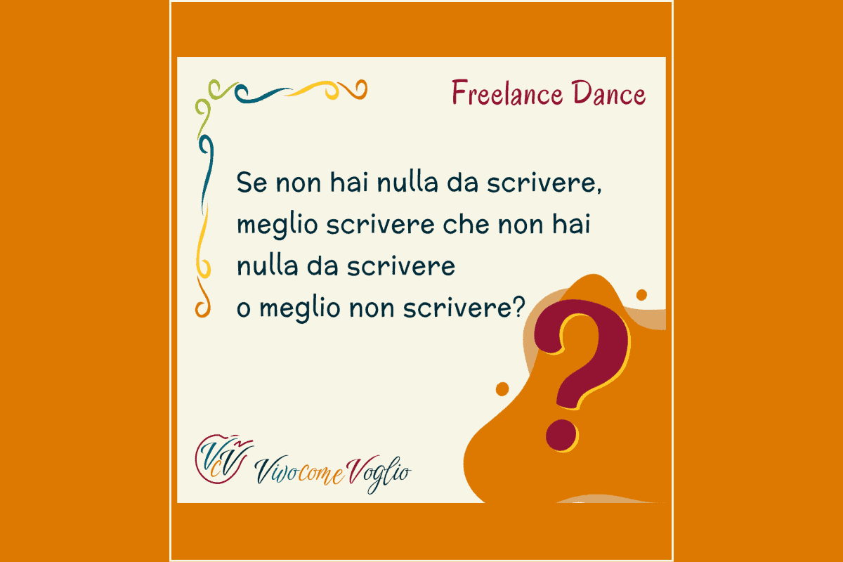 che fare quando non sai cosa scrivere: pubblicare lo stesso o no?
